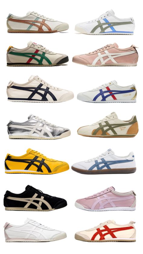 Onitsuka Tiger shoe inspo Onitsuka Tiger Women Outfit, Tiger Shoes, Stunning Shoes, Shoe Inspo, Onitsuka Tiger, Swag Shoes, Mein Style, Sneakers Men Fashion, Pretty Shoes