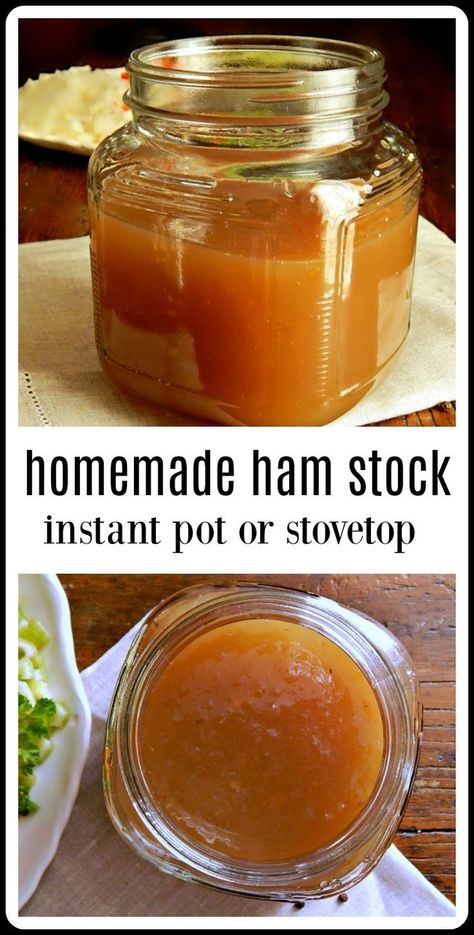 Ham Bone Broth, Ham Stock, Food Canning, Preserving Recipes, Homemade Ham, Holiday Leftovers, Stock Recipes, Bone Broth Recipe, Ham Bone