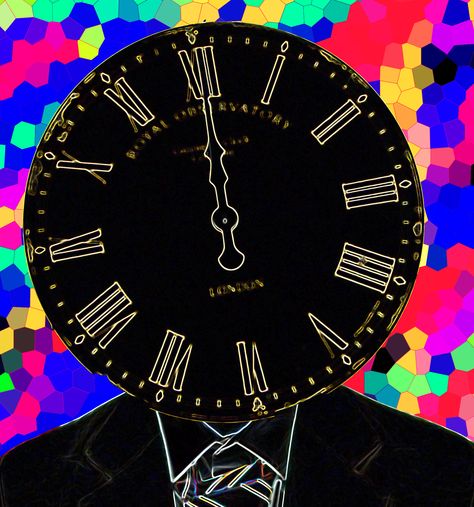 Clock Head 2 Clock Head Character, Clock Object Head, Trippy Clock Drawing, Gear Head Art, Clock Without Hands, Clock Eye, Clock Drawings, Weird Core, Head Gear