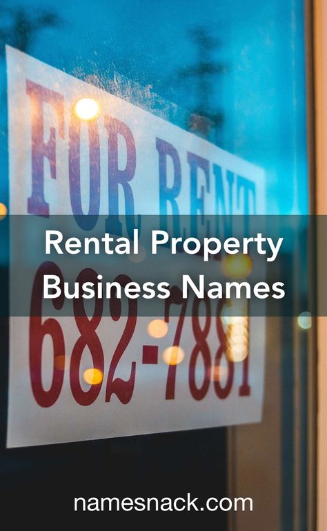 Property Names Ideas, Apartment Names Ideas, Commercial Rental Space, Rental Property Business, Catchy Business Name Ideas, Real Estate Company Names, Event Rental Business, Unique Business Names, Property Business