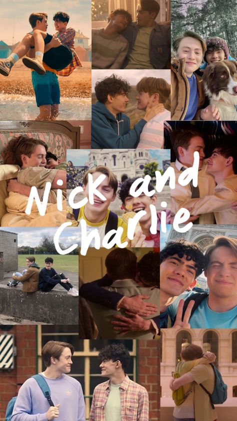 Nick And Charlie Fanart, Charlie Spring And Nick Nelson, Nick And Charlie Heartstopper, Heartstopper Netflix, Heartstopper Nick And Charlie, Heartstopper Wallpaper, Charlie Heartstopper, Charlie And Nick, Kit And Joe