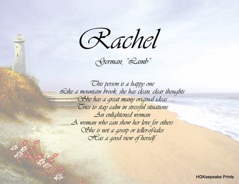 Rachel Name Keepsake Print Rachel Name Meaning, Tattoo Quotes About Family, Rachel Name, Meaning Of My Name, Family Quotes Tattoos, Quotes About Family, Meaningful Baby Names, Name Signature