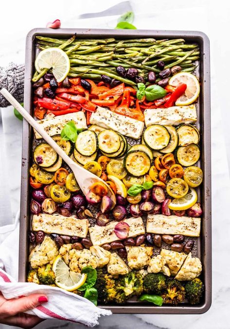 Meal Prep Greek, Greek Marinade, Greek Vegetables, Dairy Free Diet, Pan Recipes, Keto Meal Prep, Vegetarian Dinners, Sheet Pan Dinners, Mediterranean Diet Recipes