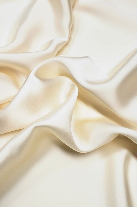 Materials Gown Style, White Satin Fabric, Aesthetic Doctor, Clouds Photography, Silk Wallpaper, Princess Core, Cream Silk, Fabric Suppliers, Fashion Week Runway