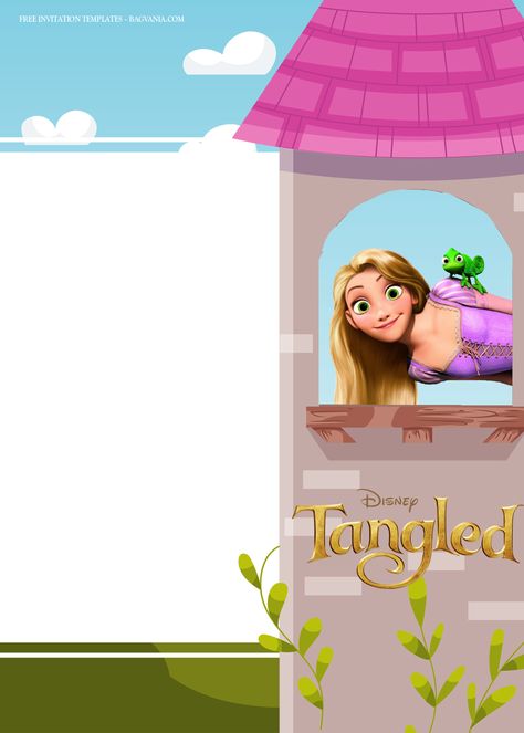 Free 9+ Tangled Inside The Castle Birthday Invitation Templates #free #freeinvitation2019 #birthday #disney #invitations #invitationtemplates Disney Princess Letter, Castle Birthday Invitation, Rapunzel Birthday Invitation, Rapunzel Invitations, Castle Birthday, Rapunzel Birthday Party, Rapunzel Birthday, Tangled Birthday, Rapunzel Party