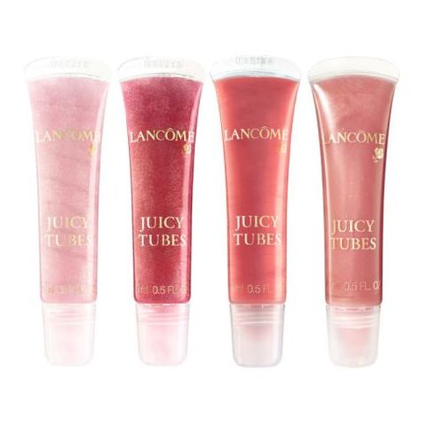 Lancome Juicy Tubes: These come in translucent and shot-with-shimmer shades and are pure deluxe-gloss perfection. See the 29 other powerhouse products that have been on ELLE's pages for years. Lancome Juicy Tubes, Discontinued Makeup, Juicy Tubes, Koleksi Makeup, Homemade Moisturizer, Lip Gloss Collection, Shiny Lips, Lancome Makeup, Gloss Labial