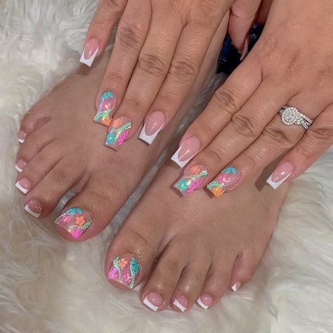 Matching Nail And Toe Sets, Nails And Toes, Matching Nails, Celebrity Nails, Purple Nail Designs, Fake Nails With Glue, Toe Nail Designs, I Love Nails, Spring Art