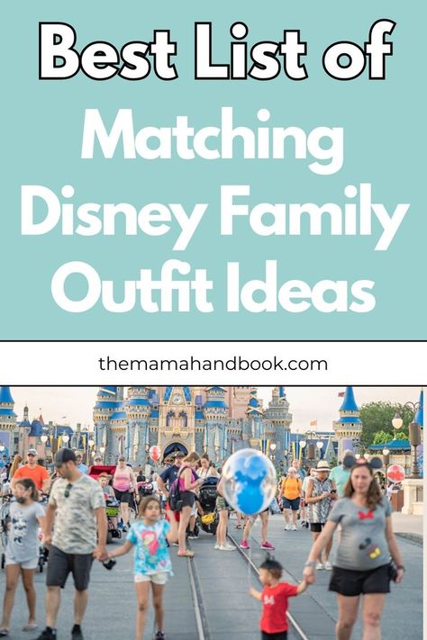 Wondering what to wear to Disney World? Find the best clothes to wear to Disney that are both practical and stylish. Opt for Disney comfortable outfits and fun family Disney shirts. Choose cute Disney World shirts or go for matching family looks with these matching Disney shirt ideas. Perfect for your family vacation, these family Disney outfit ideas are great for every member of the family! Disney World Family Outfits, Disney Shirt Ideas, Family Disney Outfits, Wear To Disney World, Disney Family Outfits, Disney Outfit Ideas, Family Outfit Ideas, What To Wear To Disney, Family Disney Shirts Matching