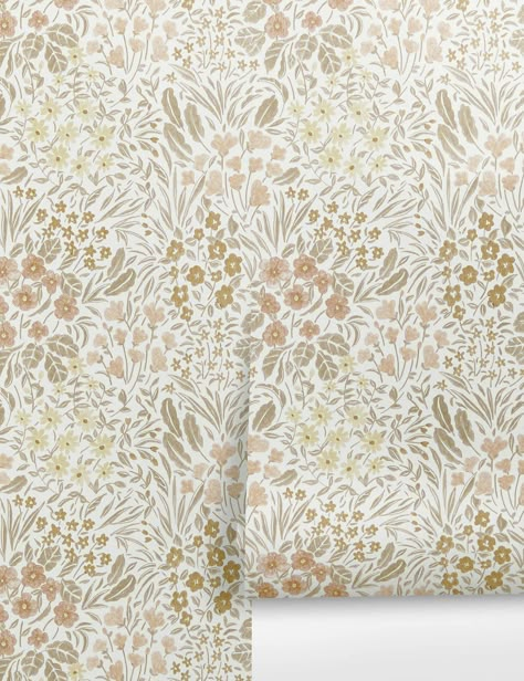 Floral Field Wallpaper by Rylee + Cru Girls Room Wallpaper, Floral Field, Washable Wallpaper, Field Wallpaper, L Wallpaper, Sandberg Wallpaper, Nursery Room Inspiration, Lulu And Georgia, Botanical Wallpaper