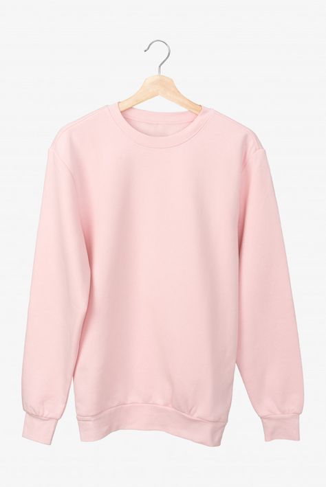 Pastel pink long sleeve t-shirt on a hanger Premium Photo | Premium Photo #Freepik #photo #mockup #fashion #pink #shirt Photo Mockup, Sweatshirt Fits, Gildan Sweatshirt, Good Style, Pink Crewneck, Gildan Sweatshirts, Tshirt Outfits, Pink Tshirt, Pink Shirt