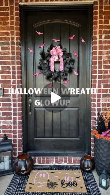 Felicia Pettit | CREATING PARTIES & GIFTS on Instagram: "👻🎀Ready for a Halloween glow-up? 

This spooky DIY wreath with a ghost ribbon bow 🎀 adds extra charm to my porch theme of pink, black, and a sprinkle of orange! 

Follow along with this easy bow tutorial, and don’t worry if you’re not a bow-making pro—it’s all about practice! Adding a cute 👻 ghost and pink bats 🦇 took this wreath to the next level. 

Whether you’re decorating your home or creating the perfect gift, this wreath will make any space pop. 🎃👻 

✨comment WREATH for links 

Make Everyday a Celebration 🎉 

#diy #diycrafts #diyideas #halloween #wreathmaking #wreath #halloweenwreath #halloweenwreaths #bow #bowmaking #diybows #amazon #affiliate #giftideas #gift #spookyseason #halloweenporch" Easy Bow Tutorial, Spooky Diy, Easy Bow, Bow Diy, Black Wreath, Diy Bows, Bow Tutorial, Halloween Porch, Bow Making