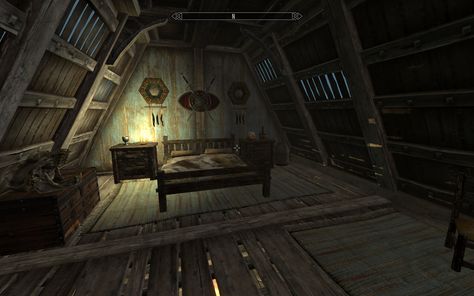 Breezehome Skyrim, Skyrim Bedroom, Whiterun Guard, Gamer Stuff, Bedroom Upgrade, Elder Scrolls V Skyrim, Fantasy Homes, The Elder Scrolls, The Keep