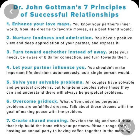 7 Principles For Making Marriage Work, Relationship Principles, Conscious Partner, Improving Relationships, Couple Therapy, Couples Therapy Worksheets, Gottman Method, Boundary Setting, Relationship Worksheets