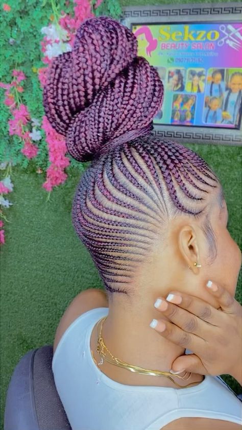 Corn Row Braids Black Women Cornrows Natural Hair, Row Braids Black Women, Braided Hairstyles With Weave, Corn Row Braids Black Women, Corn Row Braids, Patronize Me, Black Braid Styles, Black Women Cornrows, Braids Black Women