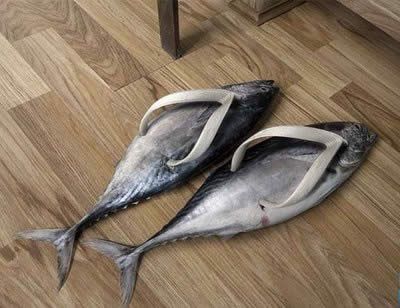 weird shoes for sale - Google Search Fish Flip Flops, Funny Shoes, Funny Commercials, Creative Shoes, Ugly Shoes, Two Fish, Funky Shoes, Unique Shoes, Shoe Art