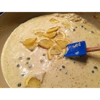 Lemon Caper Cream Sauce - It's super tasty ((& crazy easy))! Get dinner on the table in as much the as it takes to boil pasta! www.foodforayear.com Lemon Caper Cream Sauce, Caper Cream Sauce, Sauce Brand, Cream Sauce Pasta, Brown Butter Sauce, Cream Pasta, Keto Healthy, Easy Cream, Pickle Relish