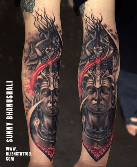 Lord Shiva Tattoo by Sunny Bhanushali at Aliens Tattoo India Kd Tattoo, Tattoos Shiva, Tattoo Shiva, Adi Yogi, Shiva Kali, Aliens Tattoo, Kali Tattoo, Hindu Tattoos, Hanuman Tattoo