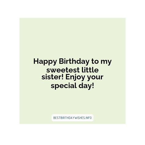 Birthday Wishes For Younger Sister, Hilarious Birthday Wishes, B Day Wishes, Wishes For Sister, Birthday Wishes Funny, Younger Sister, Happy B Day, B Day, Day Wishes