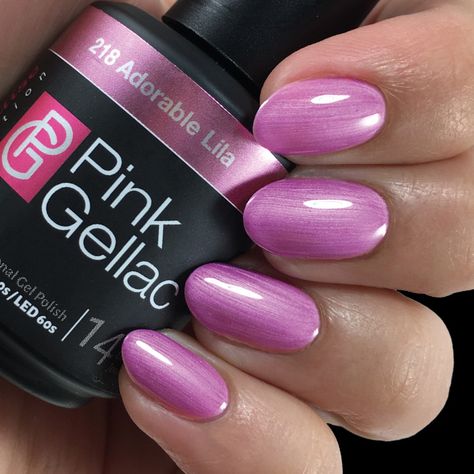 Pink Gellac, Opi Gel Nails, Uv Nail Polish, Summer Makeup Looks, Gel Nail Extensions, Pink Gel, Peony Pink, Uv Nails, Colorful Nail Designs