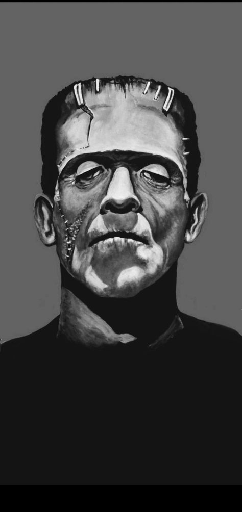 FRANKENSTEIN'S MONSTER Frankenstein Wallpaper, Frankenstein's Monster, Halloween Wallpaper, Frankenstein, Phone Wallpaper, Halloween, Quick Saves