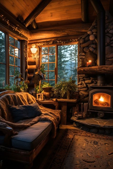 Turn your small log cabin into a cozy haven with our blog post! Packed with creative tips and ideas, learn how to maximize space, choose rustic decor, and create a warm, inviting atmosphere. #LogCabinLiving #CozyHomeIdeas #RusticCharm Cottage Living Rooms Cozy, Modern Cottage Living Room, Cabin Room, Log Cabin Interior, Cabin Living Room, Cabin Aesthetic, Small Log Cabin, Beachy Room, Cottage Living Rooms