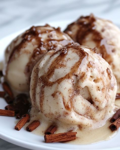 "I thought this was a wild idea, but wow! The combo of crunchy cinnamon rolls and creamy ice cream is just heavenly! Everyone loved it!   Ingredients: - 4 cups vanilla ice cream - 2 cinnamon rolls, chopped - 1/2 cup cinnamon roll icing  To find the rest of the ingredients and the full instructions, Link in first comment [👇] [👇]   #IceCreamMadness #CinnamonLovers #DessertGoals #WithoutLimits #SummerTreats" Cinnamon Roll Cups, Cinnamon Roll Icing, Creamy Ice Cream, Cinnamon Ice Cream, Summer Treats, Vanilla Ice, Cinnamon Roll, Vanilla Ice Cream, Cinnamon Rolls