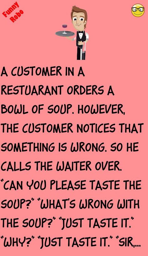 A customer in a restuarant orders a bowl of soup.However, the customer notices that something is wrong.So he calls the waiter over. #funny, #joke, #humor Jehovah's Witnesses Jokes, Jehovah Witness Humor, Jehovah's Witnesses Humor, Daily Humor, Jehovah Witness Quotes, Jehovah Witness, Latest Jokes, Wife Jokes, Corny Jokes