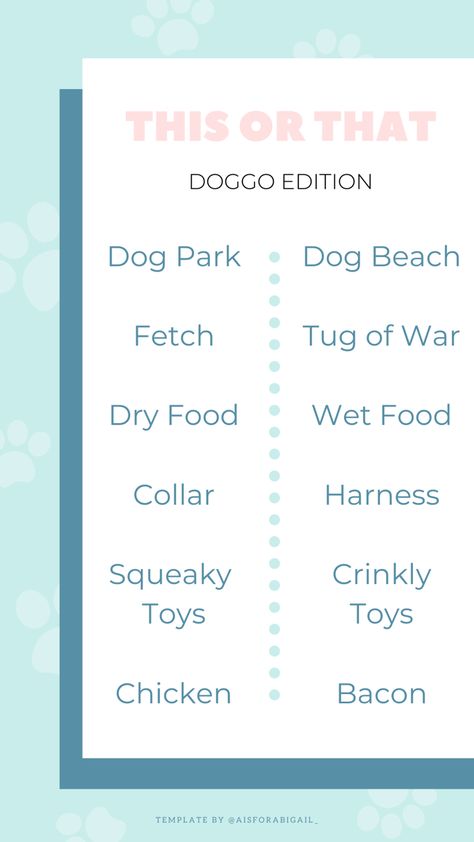 This Or That Dog Edition, Dog Instagram, Instagram Dog, Instagram Challenge, Dog Things, Dog Stories, Fun Dog, Dog Beach, Diy Dog