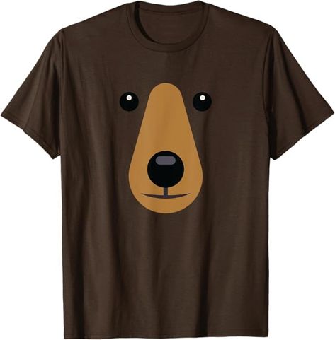 Amazon.com: Bear Face Cute T shirt Easy Halloween Costume Kids Adults : Clothing, Shoes & Jewelry Easy Bear Costume, Easy Halloween Costumes Kids, Halloween Costume Kids, Easy Halloween Costume, Face Cute, Bear Costume, Bear Face, Adult Halloween Costumes, Easy Halloween