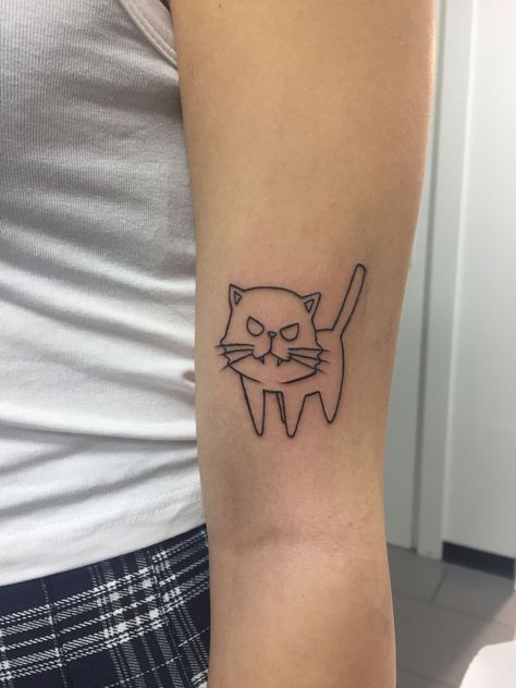 Toradora Tattoo, Palm Top Tiger, Toradora Tiger, Anime Tats, Tattoos Cute, Ghibli Tattoo, K Tattoo, Cute Tats, Cute Little Tattoos