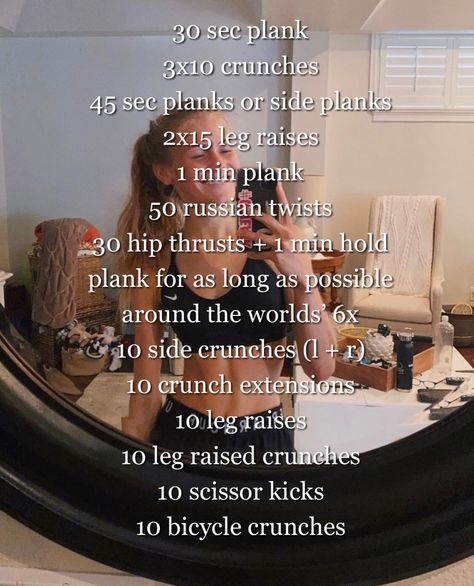 Ab Workout Aesthetic, Destroy Yourself Workout, Bella Hadid Workout Routine, Bella Horiszny, Cross Country Workouts, Cross Country Aesthetic, Cross Country Workout, Crossfit Ab Workout, Core Workout Challenge