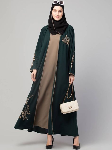 CASUAL ABAYA Islamic Clothing Women, Designer Abaya, Latest Abaya, Shrug Style, Casual Abaya, Abaya Designs, Islamic Clothing, Abaya Fashion, Olive Color