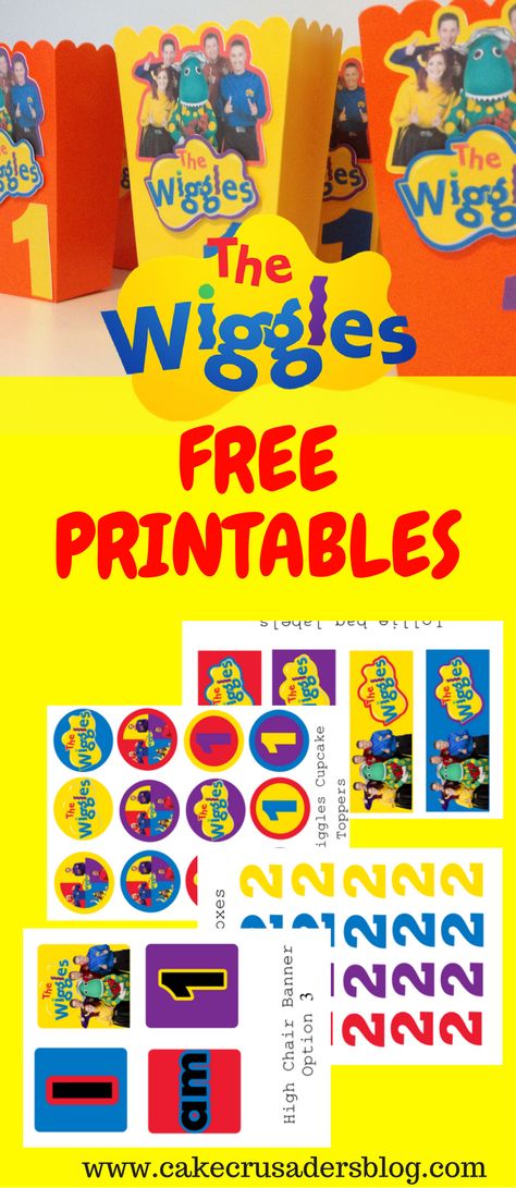 The Wiggle Birthday party decoration.  Awesome Free printables and some great ideas Wiggles Birthday Party, Free Printable Images, Diy Birthday Crafts, Box Clipart, Birthday Theme Decoration, Wiggles Birthday, 50th Birthday Party Decorations, Gratis Printables, Girls Party Decorations