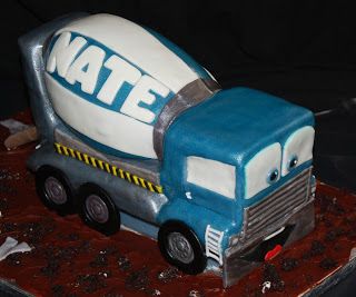 The Cake Mama: Cement Mixer Truck Theme Birthday, Construction Cake, Truck Cake, Truck Cakes, Truck Theme, Cement Truck, Cement Mixer, Birthday Cake Chocolate, Truck Party