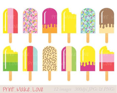 Popsicle Clipart Clip Art, Ice Pop Clipart Clip Art, Summer Ice ... Ice Cream Tumblr, Popsicles Illustration, Popsicle Clipart, Ice Cream Clipart, Ice Cream Crafts, Candy Theme Birthday Party, Popsicle Party, 3rd Birthday Cakes, Summer Ice Cream