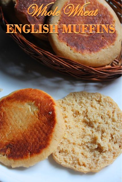 Wheat English Muffin Recipe, Whole Wheat English Muffin Recipe, Whole Wheat English Muffins, English Muffins Recipe, English Muffin Recipe, English Muffin Recipes, Wheat Recipes, Simple Muffin Recipe, Healthy Muffin Recipes