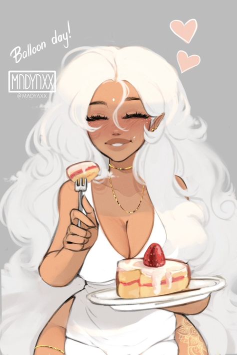 Woman Cartoon, Oh Well, Looks Yummy, My Birthday, A Fan, Braids, Hairstyles, Fan, Cake