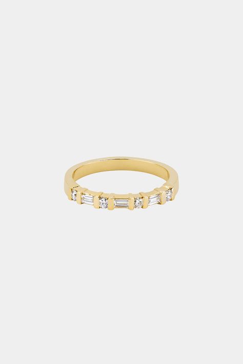 NATASHA SCHWEITZER | Wedding Bands — Page 2 — Natasha Schweitzer Diamond Baguette Ring, Baguette Diamond Ring, Promise Band, Diamond Baguette, Baguette Diamond Rings, Baguette Ring, Band Metal, Yellow Gold Wedding Band, Moissanite Wedding Band