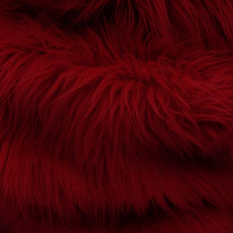 PRICES MAY VARY. Content : 100% Synthetic | Width : 58/60" Wide | Weight : 2 lbs Per Yard | Pile Length : 1.5 Inches | Stretch : None | Fabric Type : Faux Fur The Shaggy Faux Fur is engineered to have the appearance and warmth of real animal fur. Unlike natural furs, they can be colored almost any shade and gradient, allowing for more dramatic color combinations and hues. Additionally, with concerns over animal rights, new generations of fashion designers are developing garments using faux fur. Fluffy Aesthetic, Fur Aesthetic, Red Moodboard, Big Macintosh, Red Fur, Winter Red, Book Board, Fluffy Coat, Animal Fur