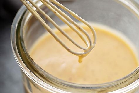 The Best Honey Mustard Salad Dressing Recipe Ever (Shared By a Restaurant) #30secondmom Ranch Salad Dressing Recipes, Honey Mustard Salad, Japanese Salad Dressing, Easy Honey Mustard, Ginger Salad Dressing, Mustard Salad, Honey Mustard Salad Dressing, Mustard Salad Dressing, Hibachi Recipes