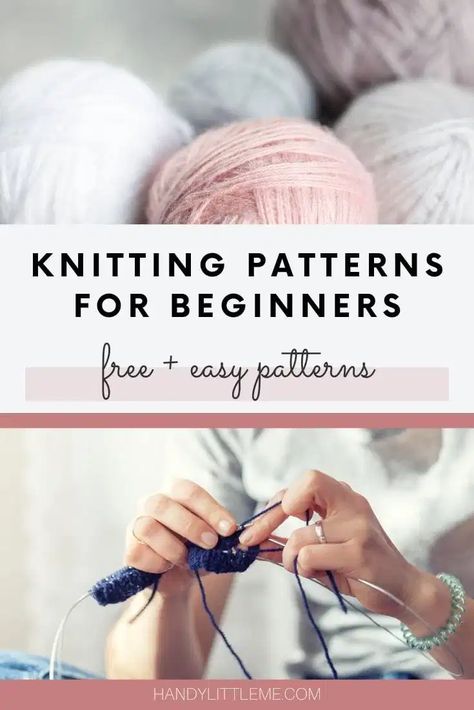 Easy beginner knitting patterns, take a look at this collection of free knitting patterns that are easy for those who are learning how to knit. #knitting #knittingpatternsfree #knittingpatterns #knittinginstructions #beginnerknittingpattern Simple Knitting Patterns, All Free Knitting, Fingerless Mittens Pattern, Quick Knitting Projects, Knitting Patterns For Beginners, Easy Scarf Knitting Patterns, Xmas Pattern, Knitting Projects Free, Simple Knitting