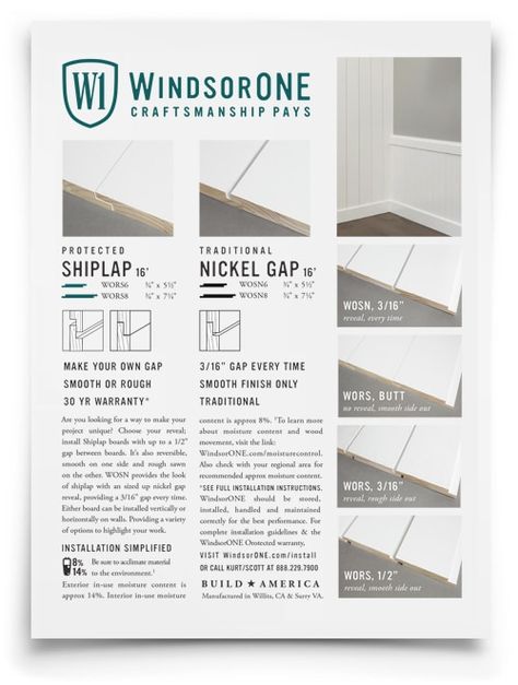 Nickel Gap Traditional - WindsorONE Hallway Shiplap, Nickel Gap, Wainscoting Wall, Shiplap Boards, Installing Shiplap, Ship Lap, Entry Way, Ship Lap Walls, Wall Cladding