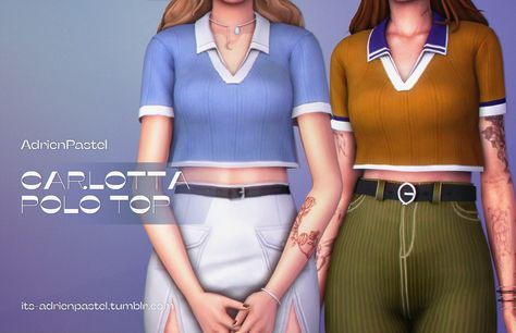 Sims 4 Polo Shirt, Normal Map, The Sims 4 Download, Sims 4 Cas, Polo Top, Sims 4 Cc Finds, Ts4 Cc, Sims 4 Clothing, Cc Finds