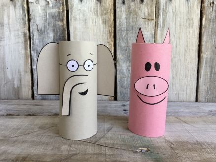 Mo Willems Activity, Piggie And Elephant, Elephant And Piggie, Elephant Birthday Party, Children's Book Week, Cast Gifts, Storytime Crafts, Library Crafts, Farm Craft