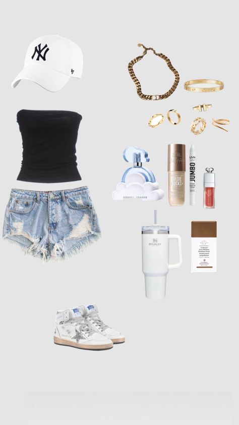 Cute Outfits Preppy, Chic Shorts, Outfits Preppy, Trendy Outfit Ideas, Preppy Summer Outfits, Outfit Inspo Summer, Casual Preppy Outfits, Looks Party, Trendy Outfits For Teens