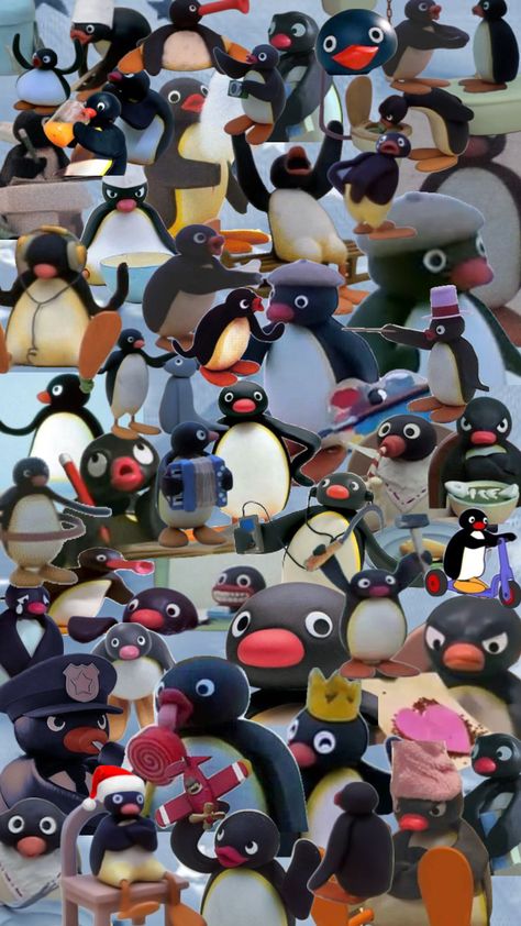 Pingu Memes, Pingu Pingu, Playlist Covers Photos, Future Wallpaper, Desktop Wallpaper Art, Mac Wallpaper, Cartoon Wallpaper Iphone, Cute Animals Images, Small Canvas Art