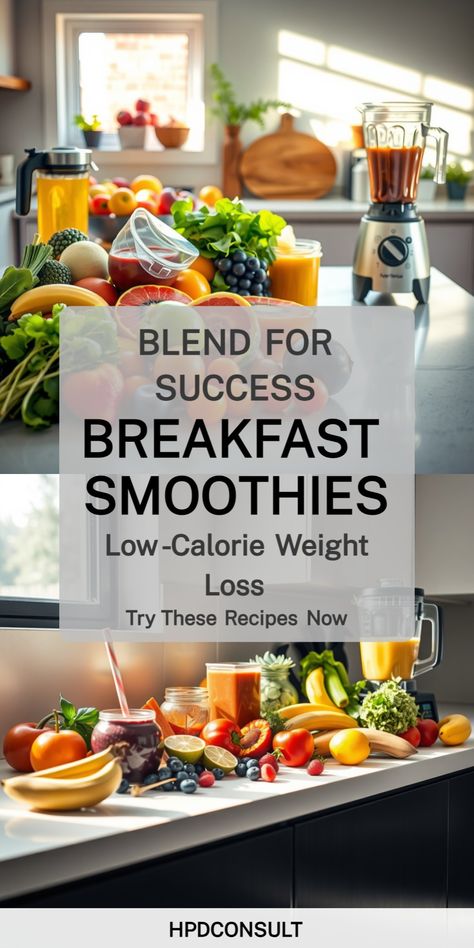 Low-Calorie Breakfast Smoothies Healthy Eating For Beginners Losing Weight Smoothie Recipes, Low Calorie Breakfast Smoothie, Quick Stuffing Recipe, Fat Loss Breakfast Ideas, Healthy Smoothies For Breakfast, Calorie Breakfast, Peanut Butter Banana Smoothie, Low Calorie Breakfast, Strawberry Oatmeal