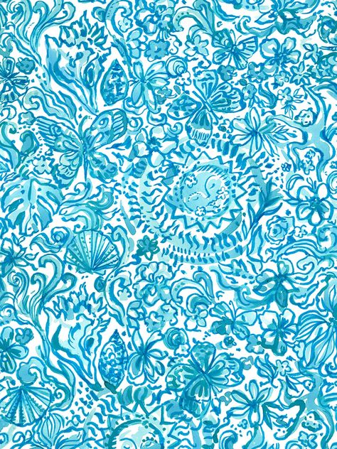 Lilly Pulitzer Prints Blue, Blue Lilly Pulitzer Wallpaper, Preppy Chromebook, Wallpaper For Ipad Air, Lilly Pulitzer Iphone Wallpaper, Lily Pulitzer Wallpaper, Beach Backgrounds, Fun Backgrounds, Lilly Prints