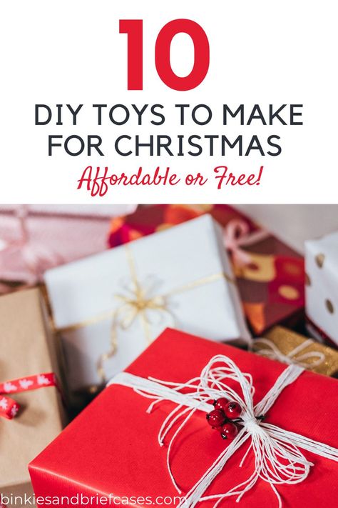 Looking to keep your Christmas spending down? Check out these 10 toy ideas you can DIY with materials from you may already have! #christmas #presents #gift #giftidea #nospend #affordable #budget #holiday #kids #kidspresentidea #christmaspresent Advent Calendar Fillers, Advent Calendar Ideas, Best White Elephant Gifts, Christmas Decorations Apartment, Christmas Gifts For Nurses, Advent Calendar Gifts, Non Toy Gifts, Christmas Apartment, Advent Calenders