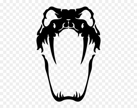 Snake Open Mouth, Mouth Open Drawing, Snake Fangs, Drawing Mouth, Teeth Logo, Snake Skull, Snake Drawing, Mouth Drawing, Skulls Drawing